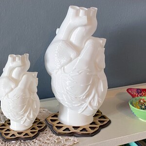 Human Heart 3D Printed Accent Lamp, Anatomical, Table Lamp, Novelty