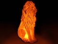 Lion - 3D Printed Accent Lamp, Animal, Table Lamp, Novelty Lamp, LED Light, Ambient Light, Small Accent Lamp, Decoration Gifts