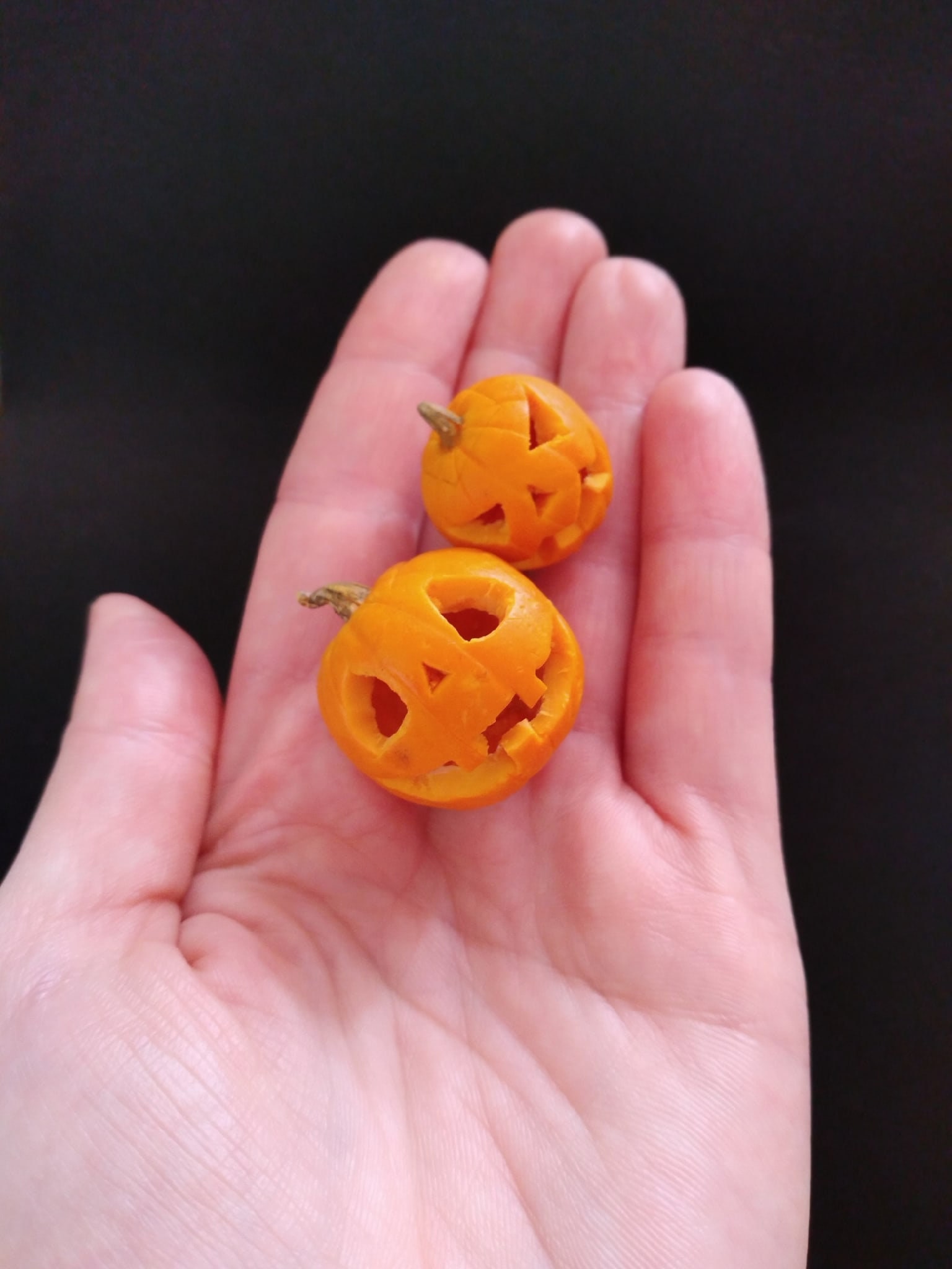 Miniature pumpkin for Halloween Dollhouse decor made of Etsy