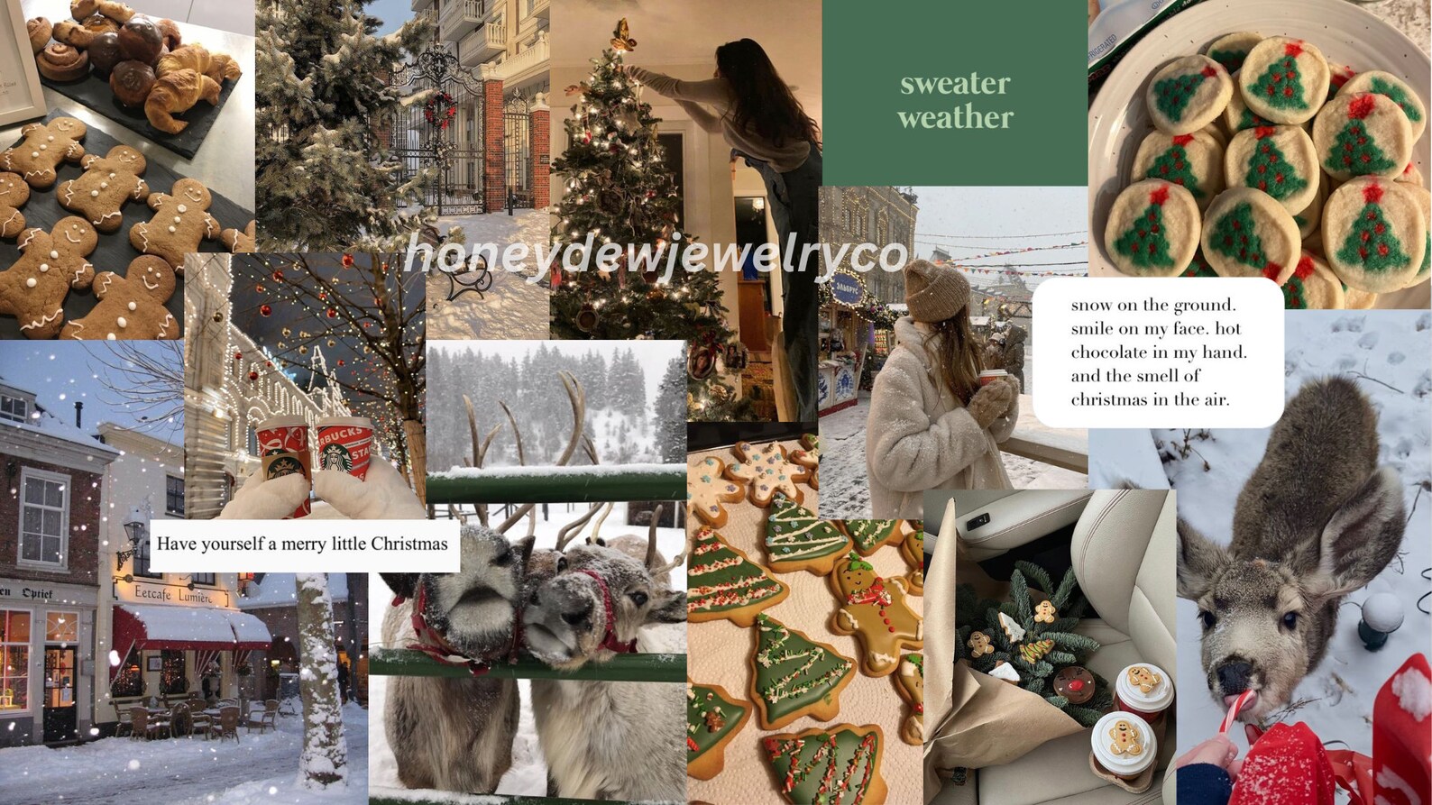 Simple Christmas Aesthetic Wallpaper Laptop/desktop - Etsy