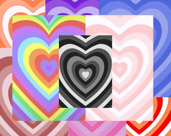 Buy Heart Wallpaper Kit Aesthetic Viral Heart Background Kit Online in  India - Etsy