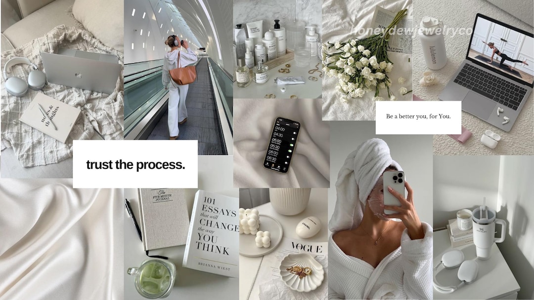 clean-girl-aesthetic-collage-wallpaper-for-laptop-and-desktop-etsy