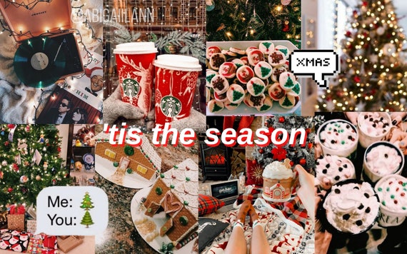 Aesthetic Christmas Laptop Desktop Wallpaper - Etsy