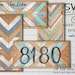 Address Sign Laser SVG Files Wood Quilt for Glowforge - Barn quilt SVG - Chevron, Aztec, Southwest, Arrow designs - Welcome Home Custom