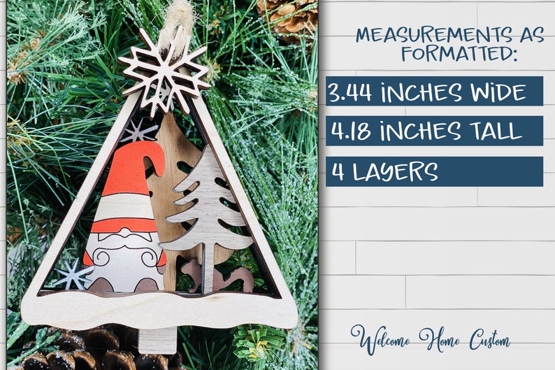 Download Gnome Ornament laser cut files Grumpy Gnome for Glowforge ...