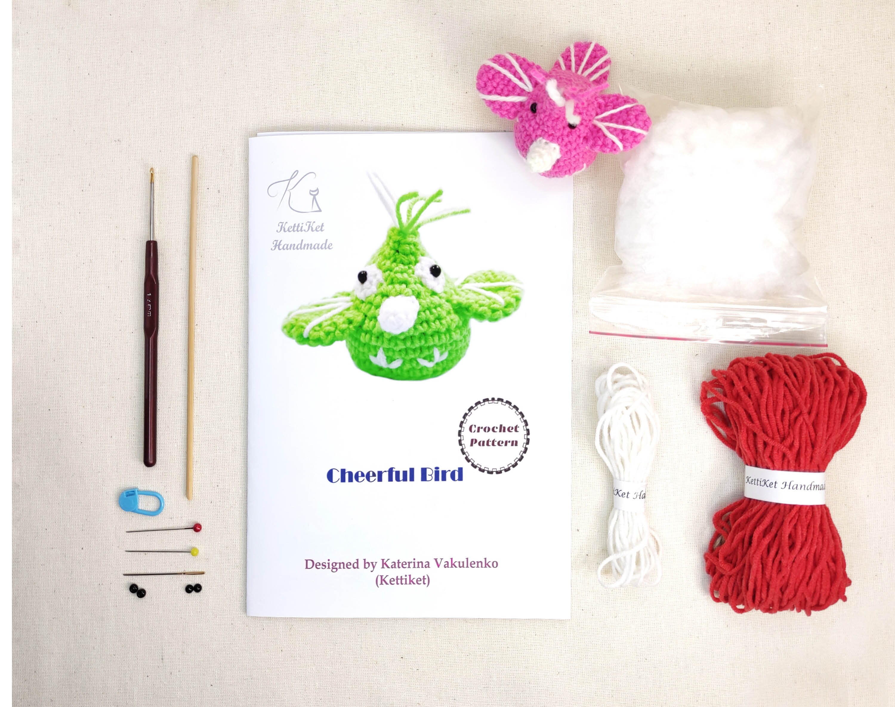 Crochet Kit Birds Beginner Learn to Crochet Kit Easy Crochet Etsy