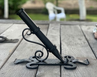 Wrought iron flag holder / Flag pole holder / wall flag holder / Flag mount