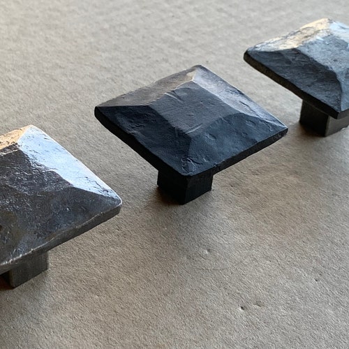 Hand Hammered Iron Knob Etsy