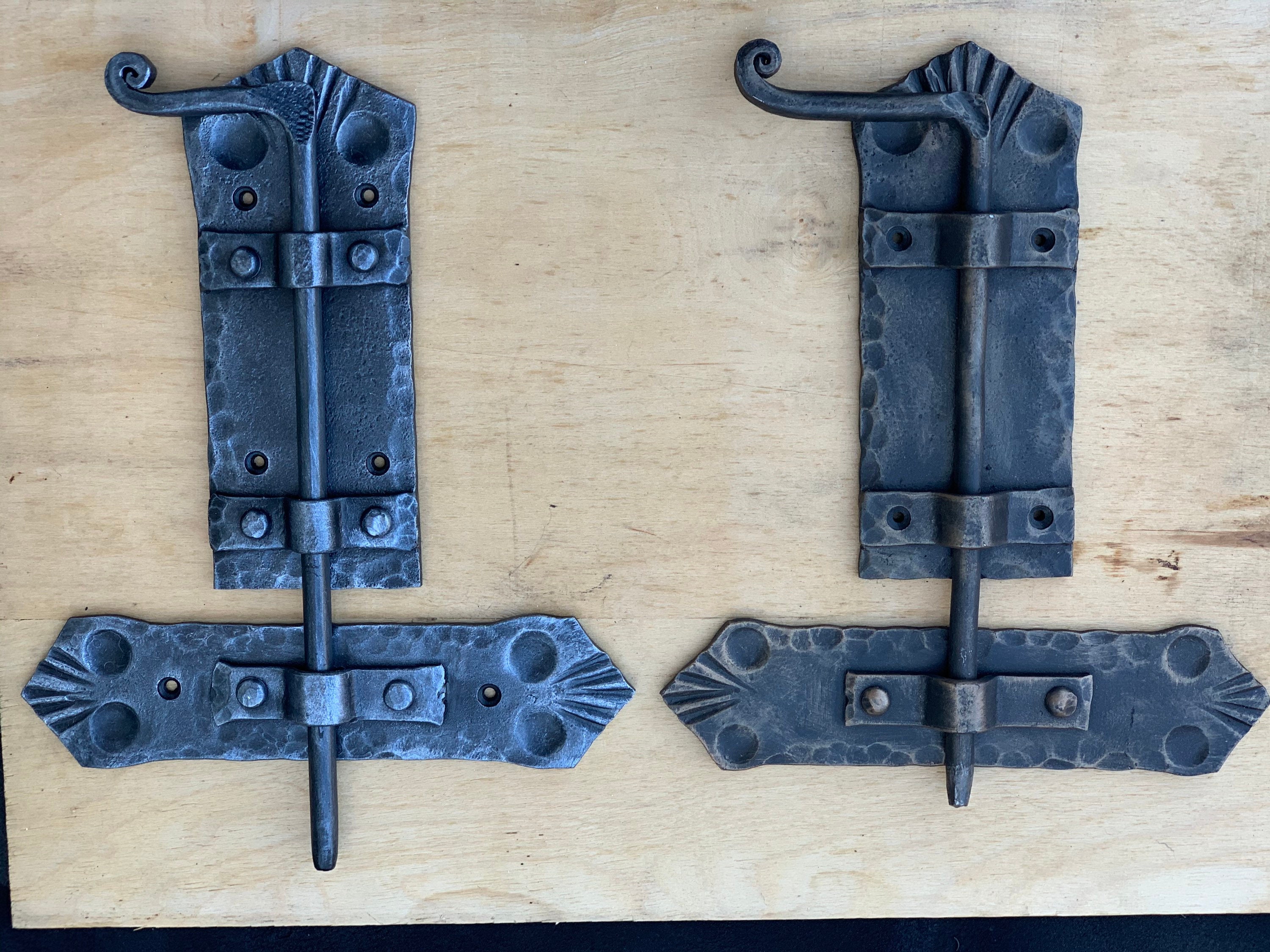 Wrought Iron Door Latch 100 Hand Door Hardware Door Etsy