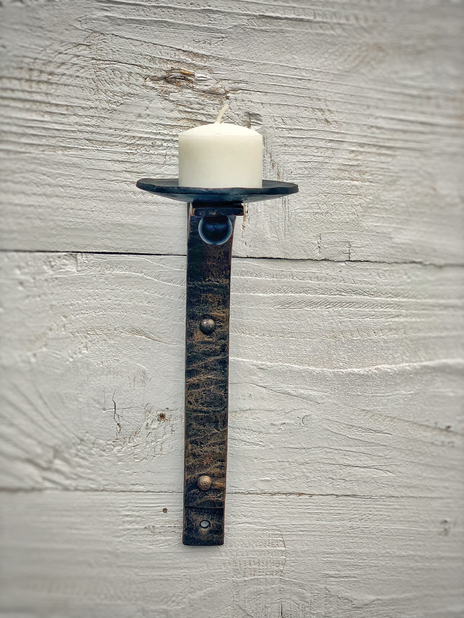 Wrought Iron Candle Wall Sconce. Iron Wall Candle Holder. Etsy