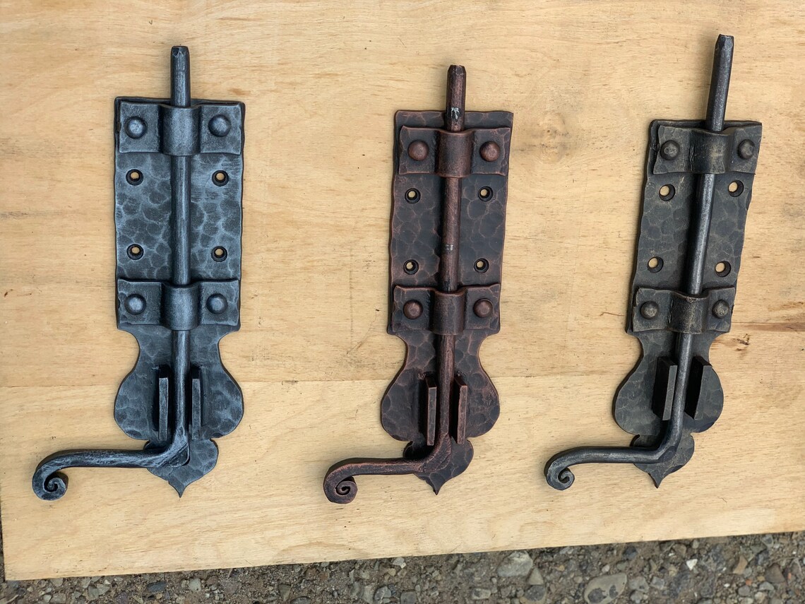 Wrought Iron Door Latch 100 Hand Door Hardware Door Etsy