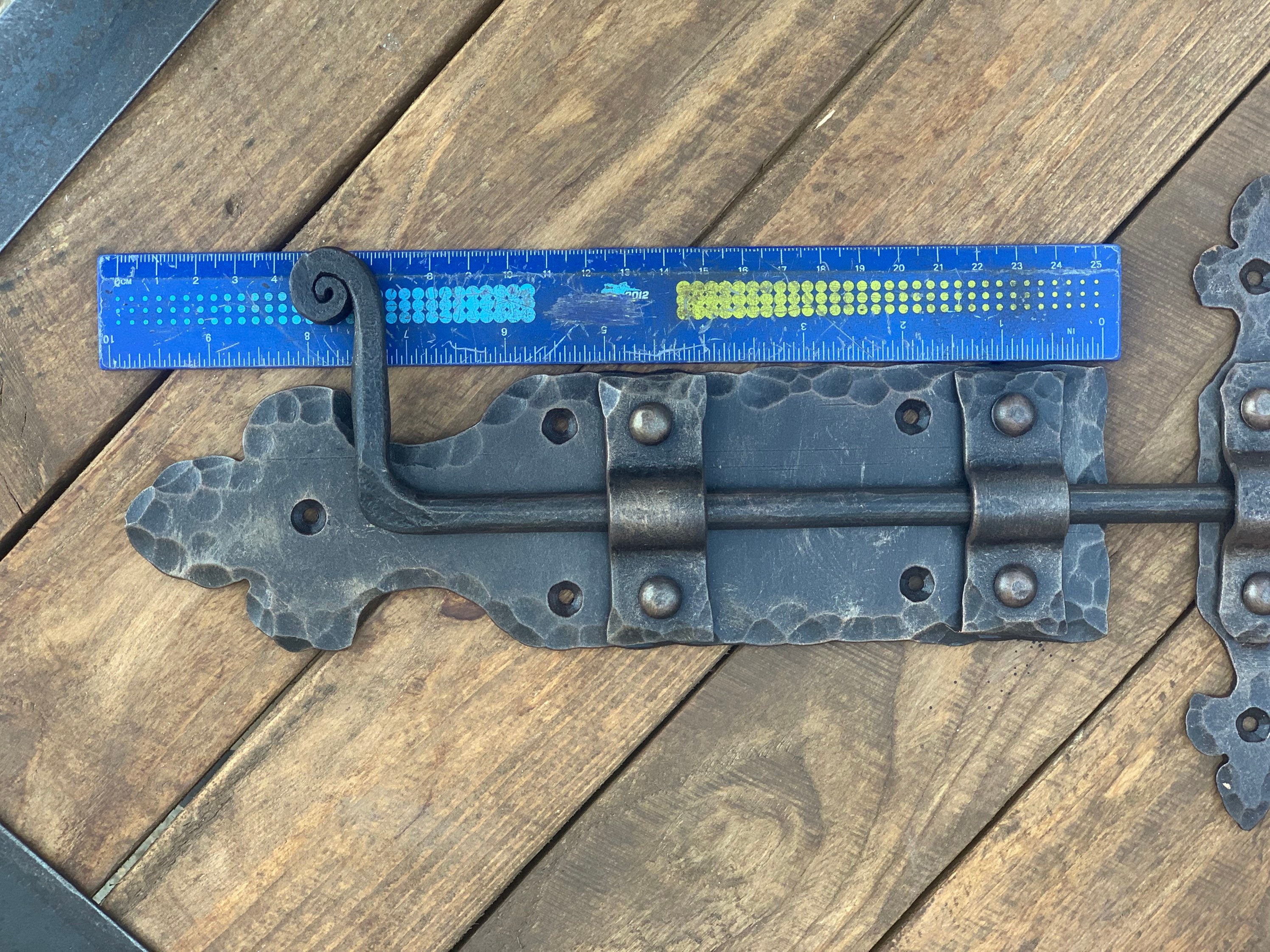 Wrought Iron Door Latch 100 Hand Door Hardware Door Etsy