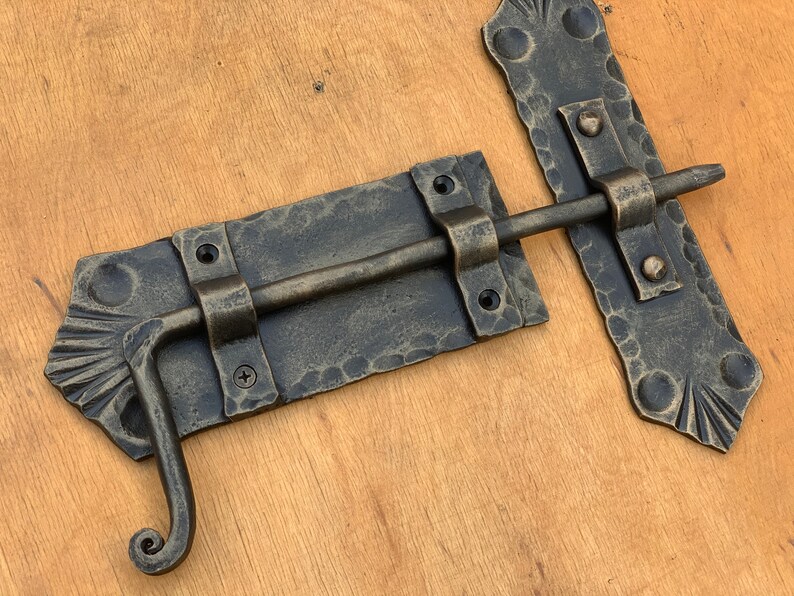 Wrought Iron Door Latch 100 Hand Door Hardware Door Etsy