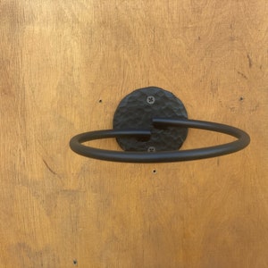 Anillo de toalla de hierro forjado moderno / accesorios de | Etsy