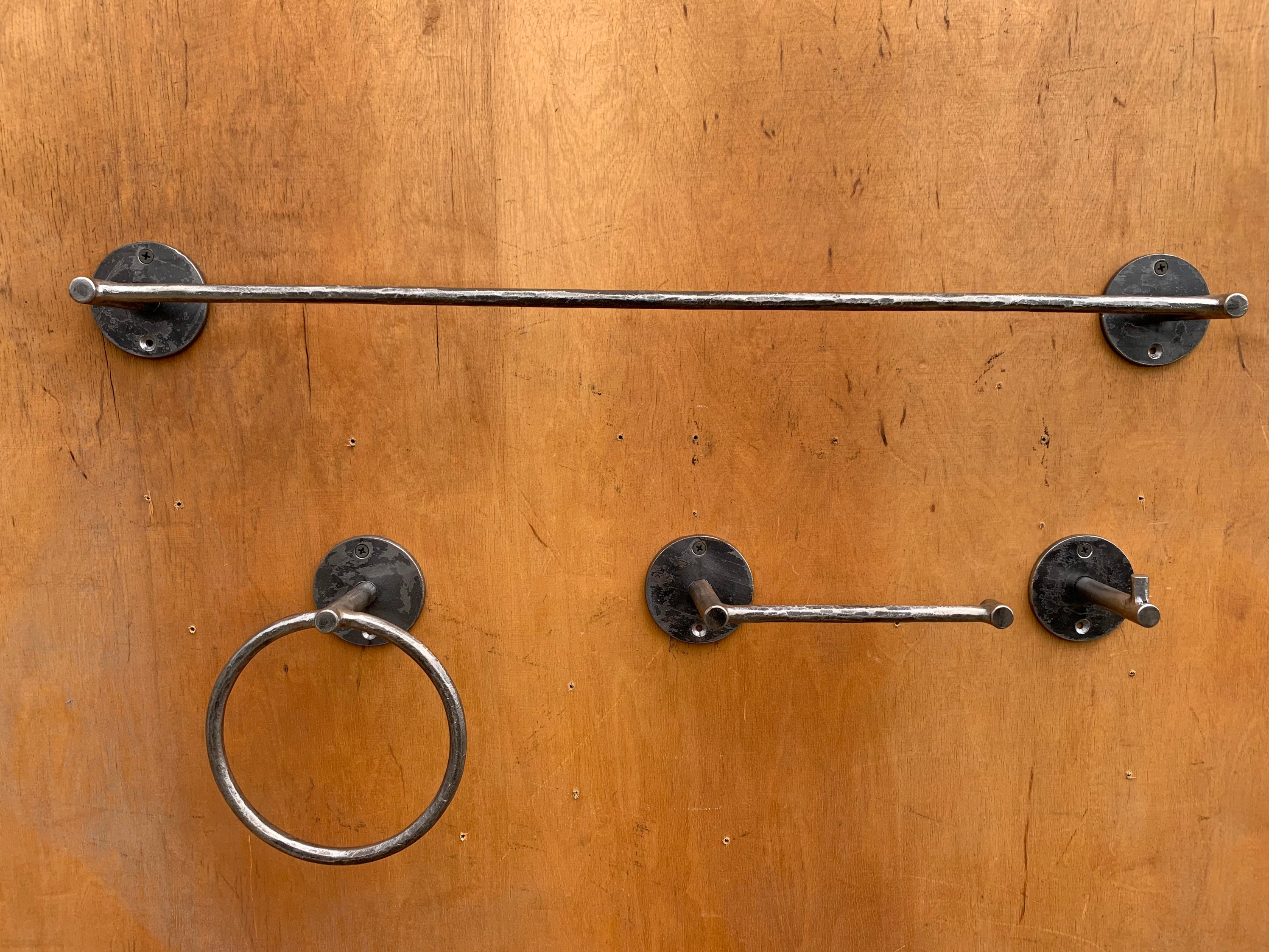 Modern Wrought Iron Towel Ring / Bathroom Accessories / Towel Etsy