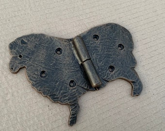 6 inches Door hinges. Gate hinges. Shutter hinges. Antique door. Door hardware. Gate decor. Sheep hinges.