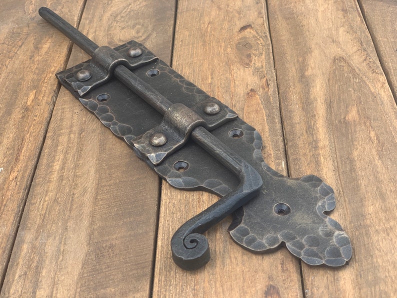 Wrought Iron Door Latch 100 Hand Door Hardware Door Etsy
