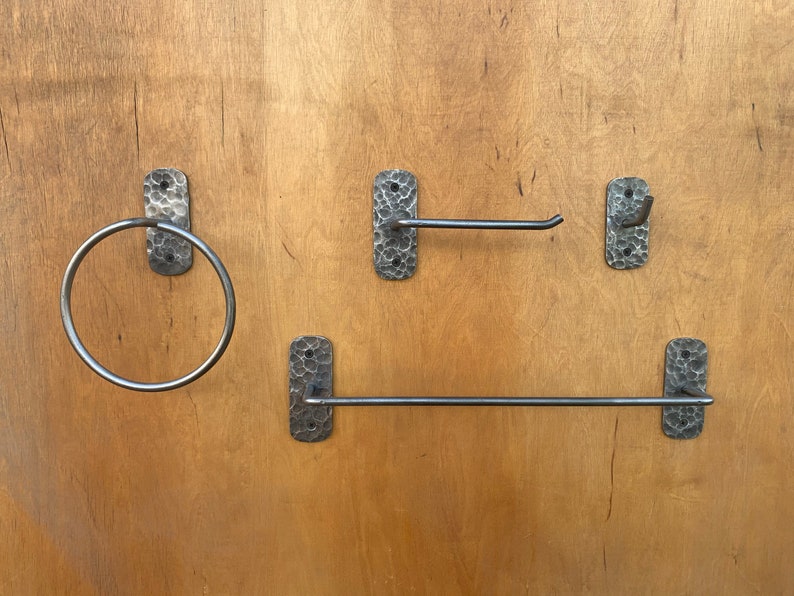 Modern Farmhouse 4 Piece Bathroom Hardware Set. Towel Bar. - Etsy