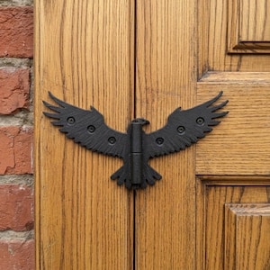 Eagle Wing Decorative Metal Hinges - Majestic Bird Door Hardware