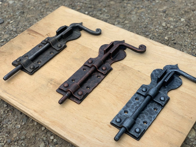 Wrought Iron Door Latch 100 Hand Door Hardware Door Etsy