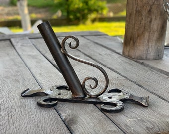 Wrought iron flag holder / Flag pole holder / wall flag holder