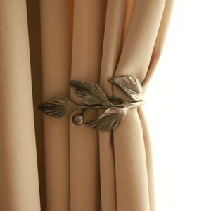 Curtain Tie Back, Curtain Holdbacks, Hand Forged Window Treatment, Curtain Tiebacks, Iron Gift, Iron Gift For Her, Home Decor
