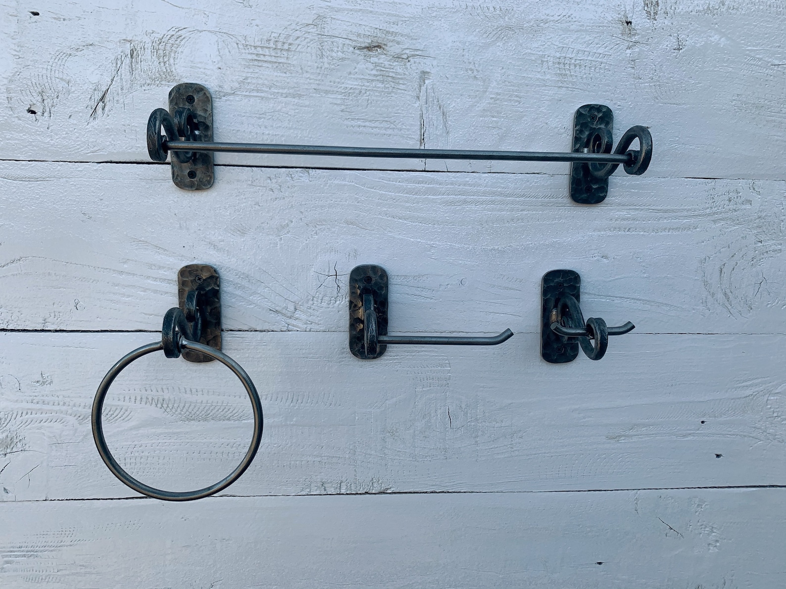 Modern Farmhouse 4 Piece Bathroom Hardware Set. Towel Bar. - Etsy