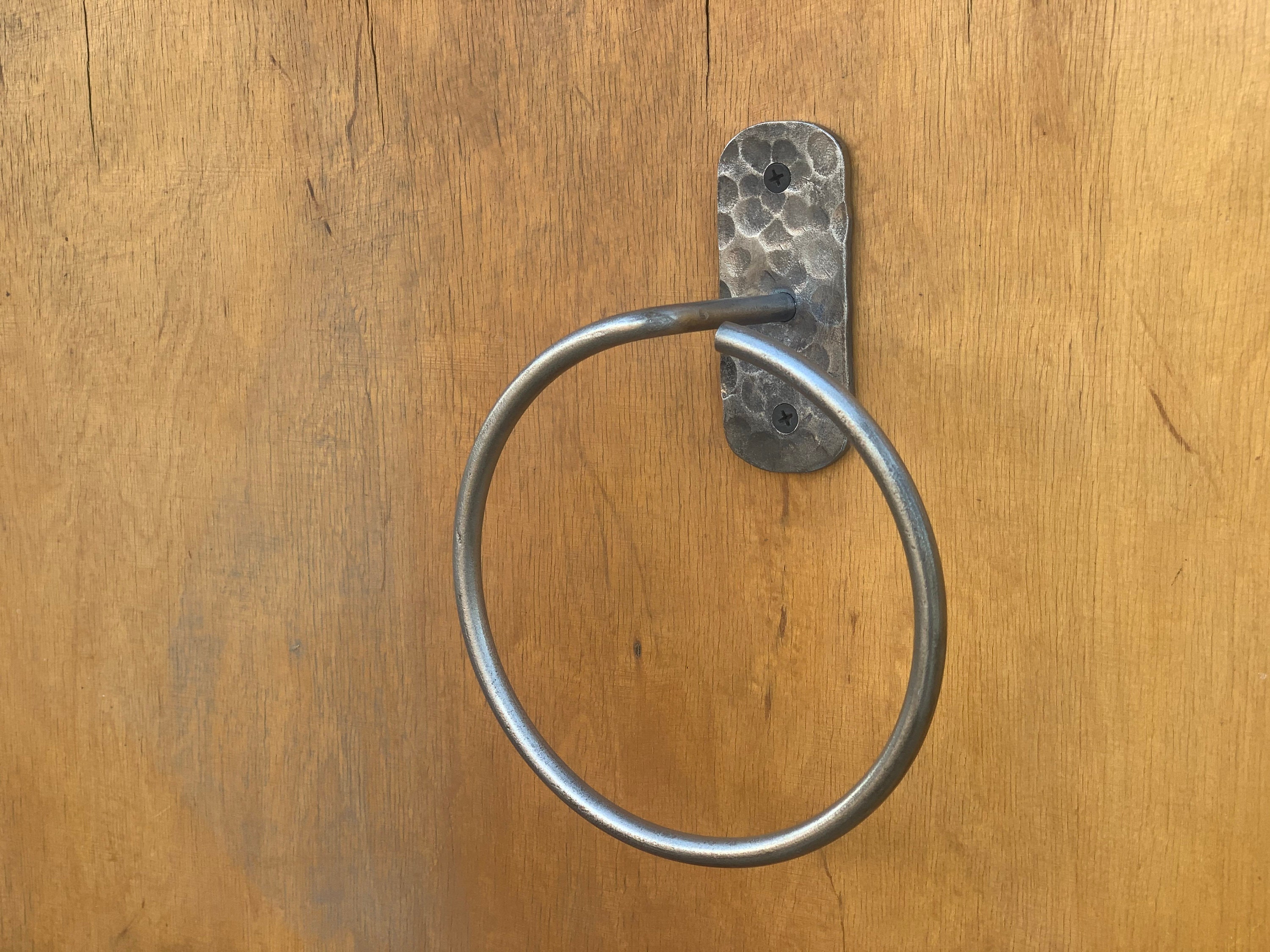 Modern Wrought iron towel ring / bathroom accessories / towel Etsy Canada