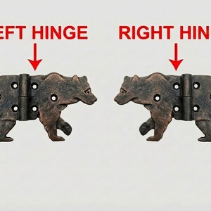 6 inches Door hinges. Gate hinges. Shutter hinges. Antique door. Door hardware. Gate decor. Bear hinges. image 8