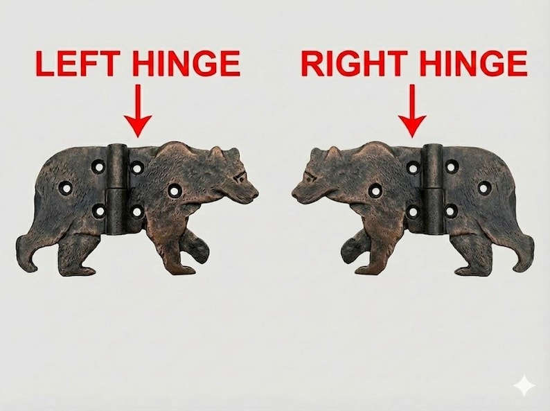 6 inches Door hinges. Gate hinges. Shutter hinges. Antique door. Door hardware. Gate decor. Bear hinges. image 8