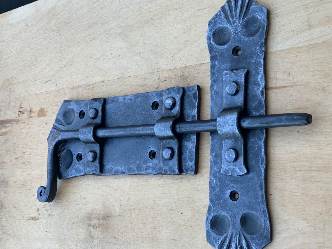 Wrought Iron Door Latch 100 Hand Door Hardware Door Etsy