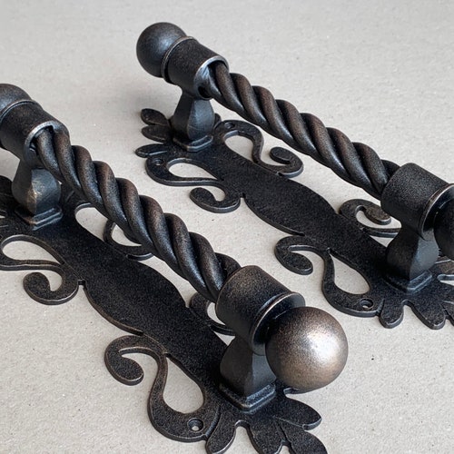 New Model. Massive Iron Door Handle. Rustic Door Decor. Etsy