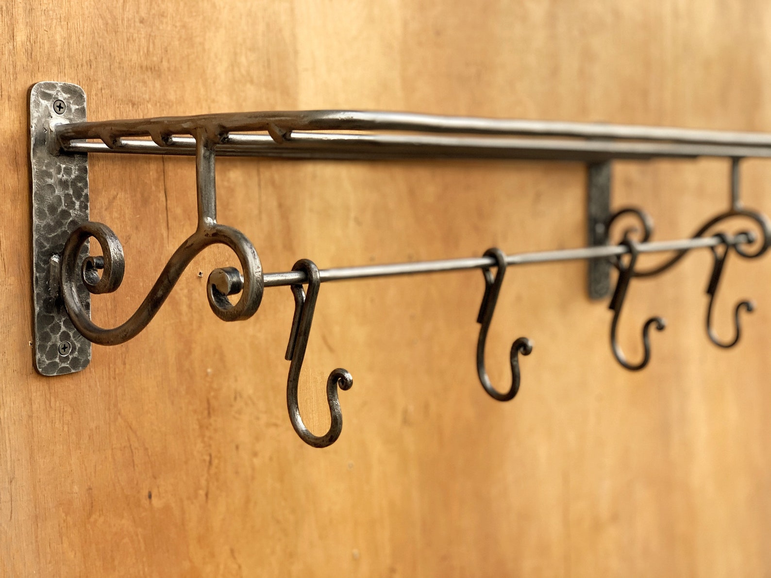 Wrought Iron Towel Rack With Shelf. Towel Holder. Towel Rack. Etsy Canada
