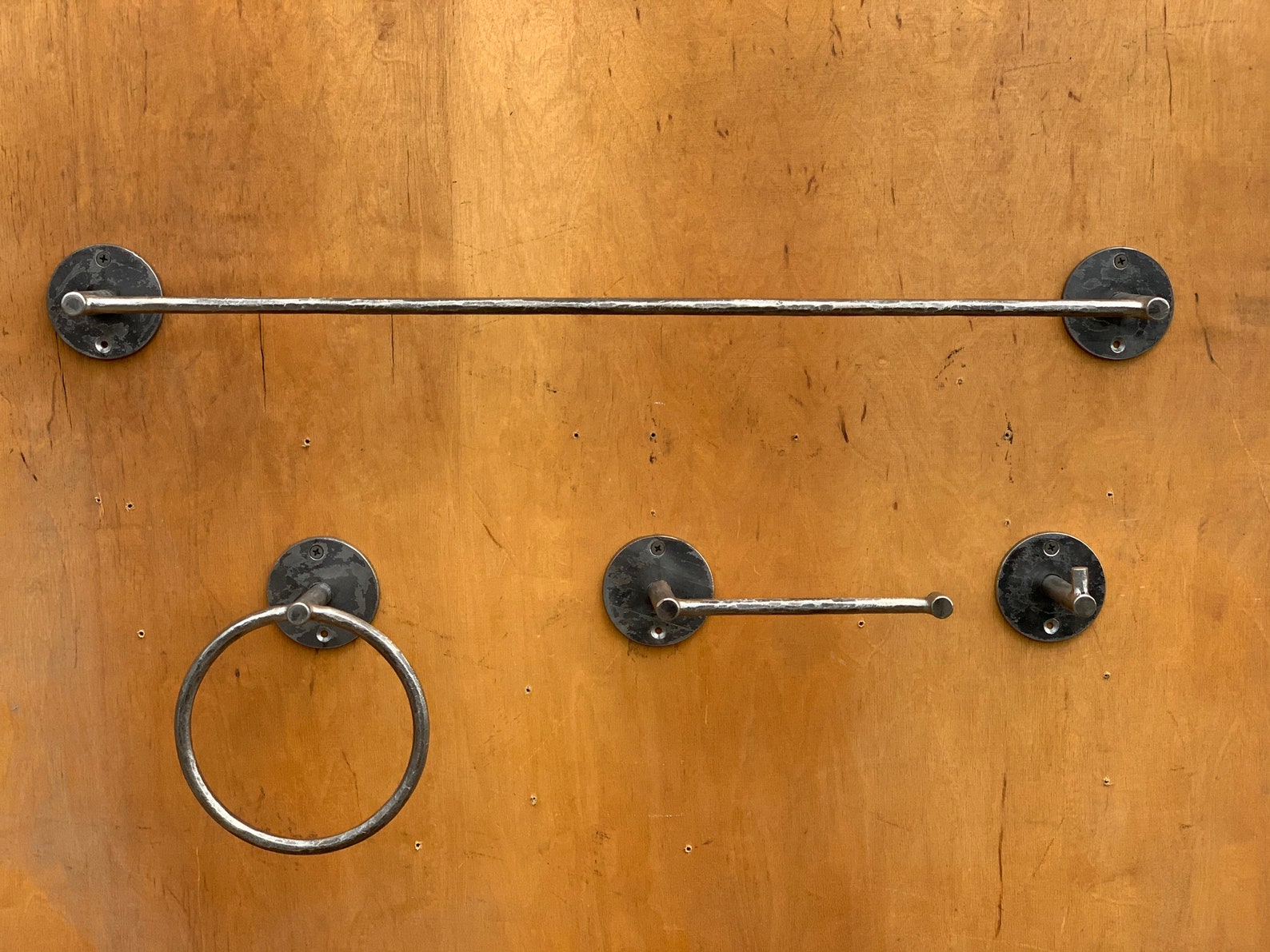 Modern Farmhouse 4 Piece Bathroom Hardware Set. Towel Bar. - Etsy