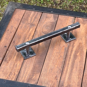 New Model 12”. Massive iron door handle. Barn door pull. Door hardware. Wrought iron door handle. Rustic door decor.