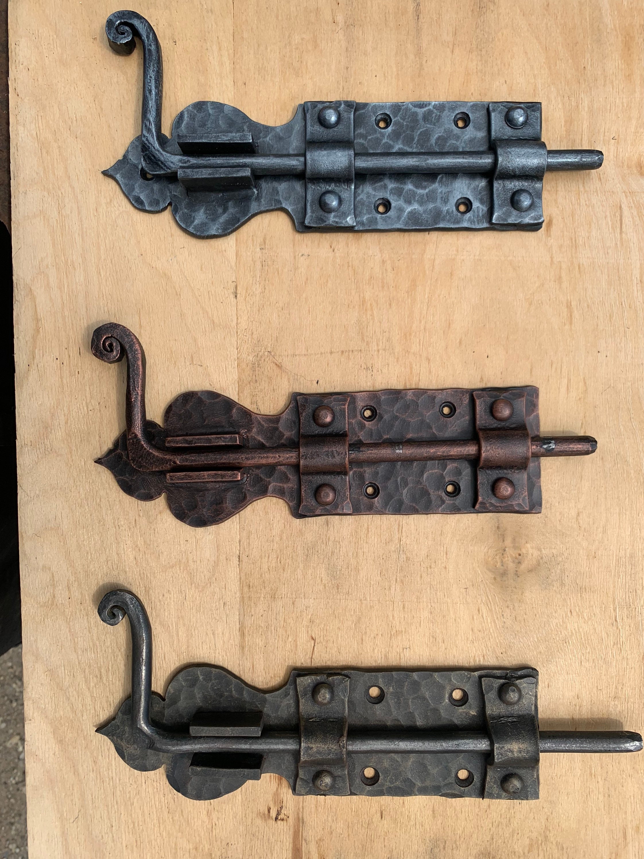 Wrought Iron Door Latch 100 Hand Door Hardware Door Etsy