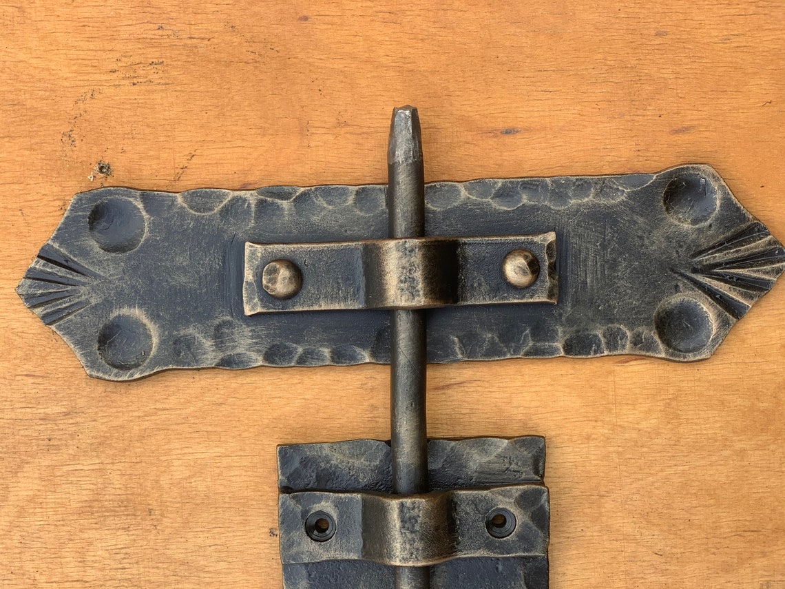 Wrought Iron Door Latch 100 Hand Door Hardware Door Etsy