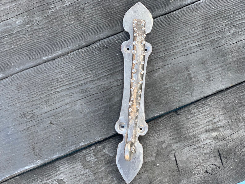 Wrought Iron Octopus Door Handle. Kraken door pull. Barn door pull. Tentacle door handles. image 4