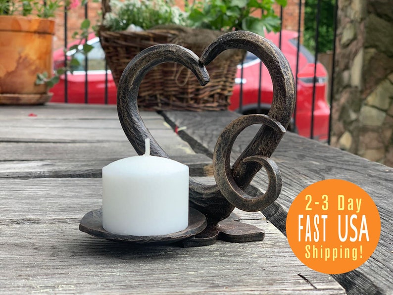 Anniversary gift. Candle holder. 6th anniversary gift. Gift for her. Next day shipping. image 1