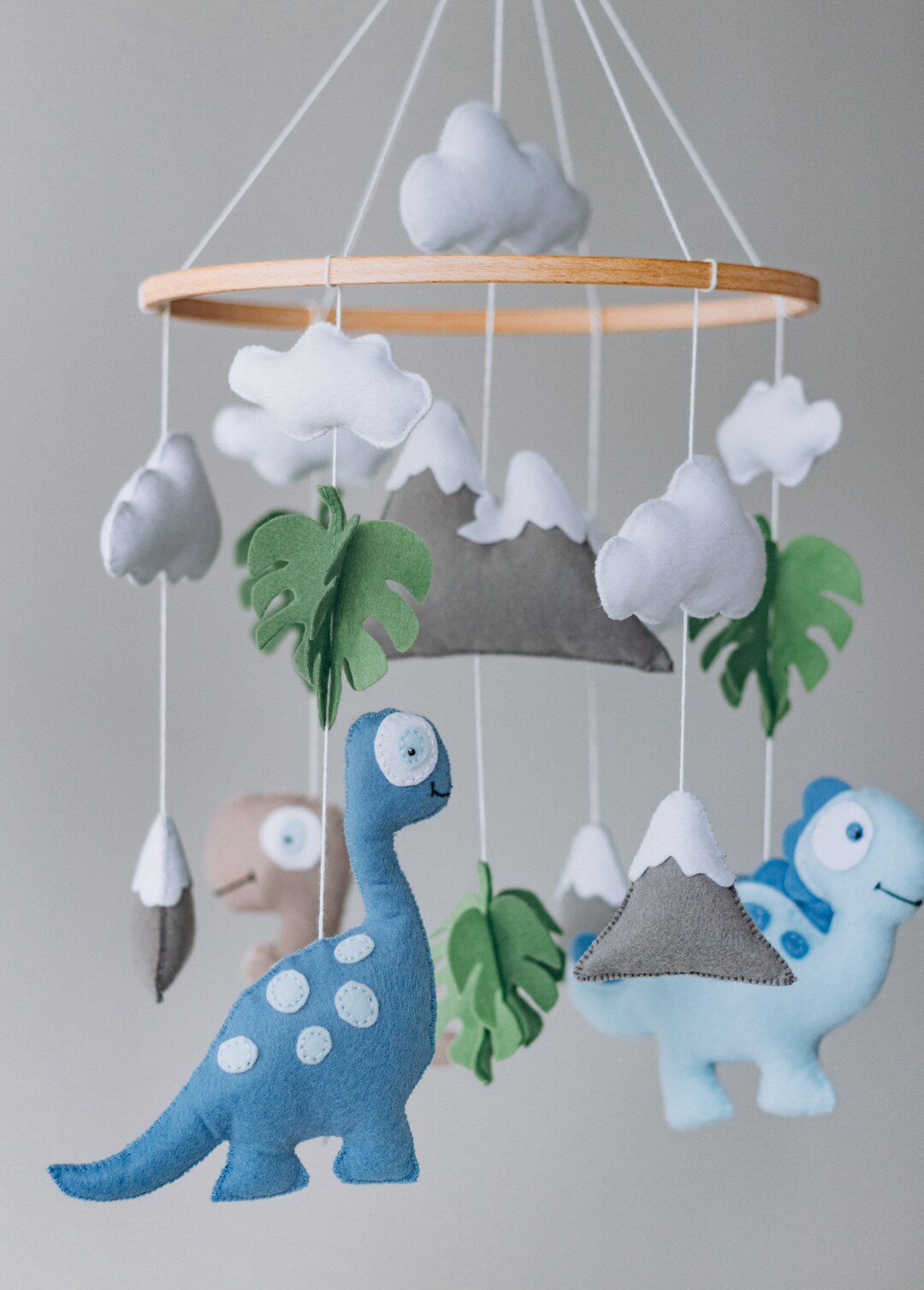 Dino Mobile. Baby Mobile. Hanging Crib Mobile. Newborn Mobile. Etsy