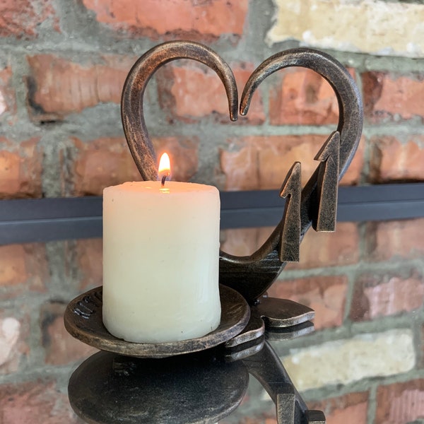 Anniversary gift. Candle holder. 11th anniversary gift. Gift for her. Next day shipping. Steel anniversary