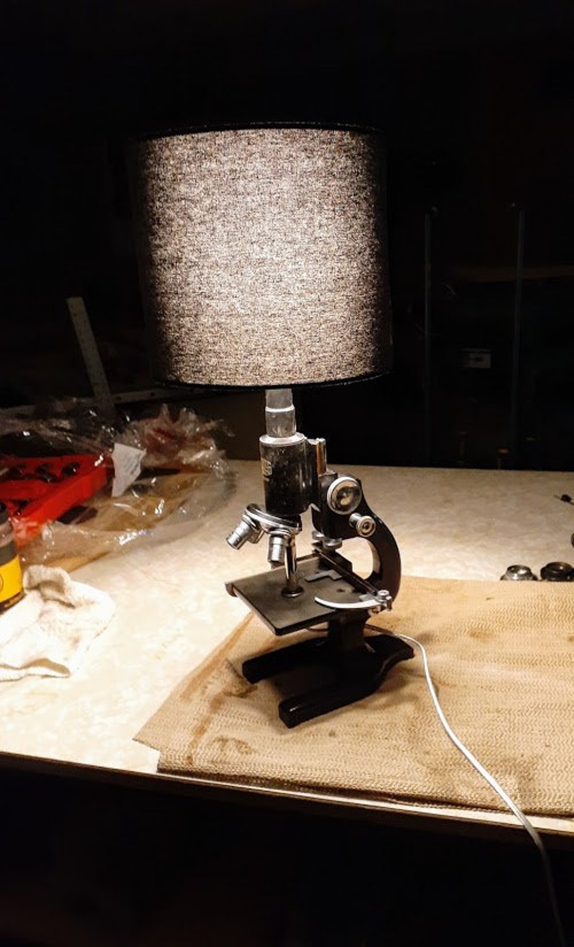 Microscope Lamp Desk Lamp Lamp of Science Etsy