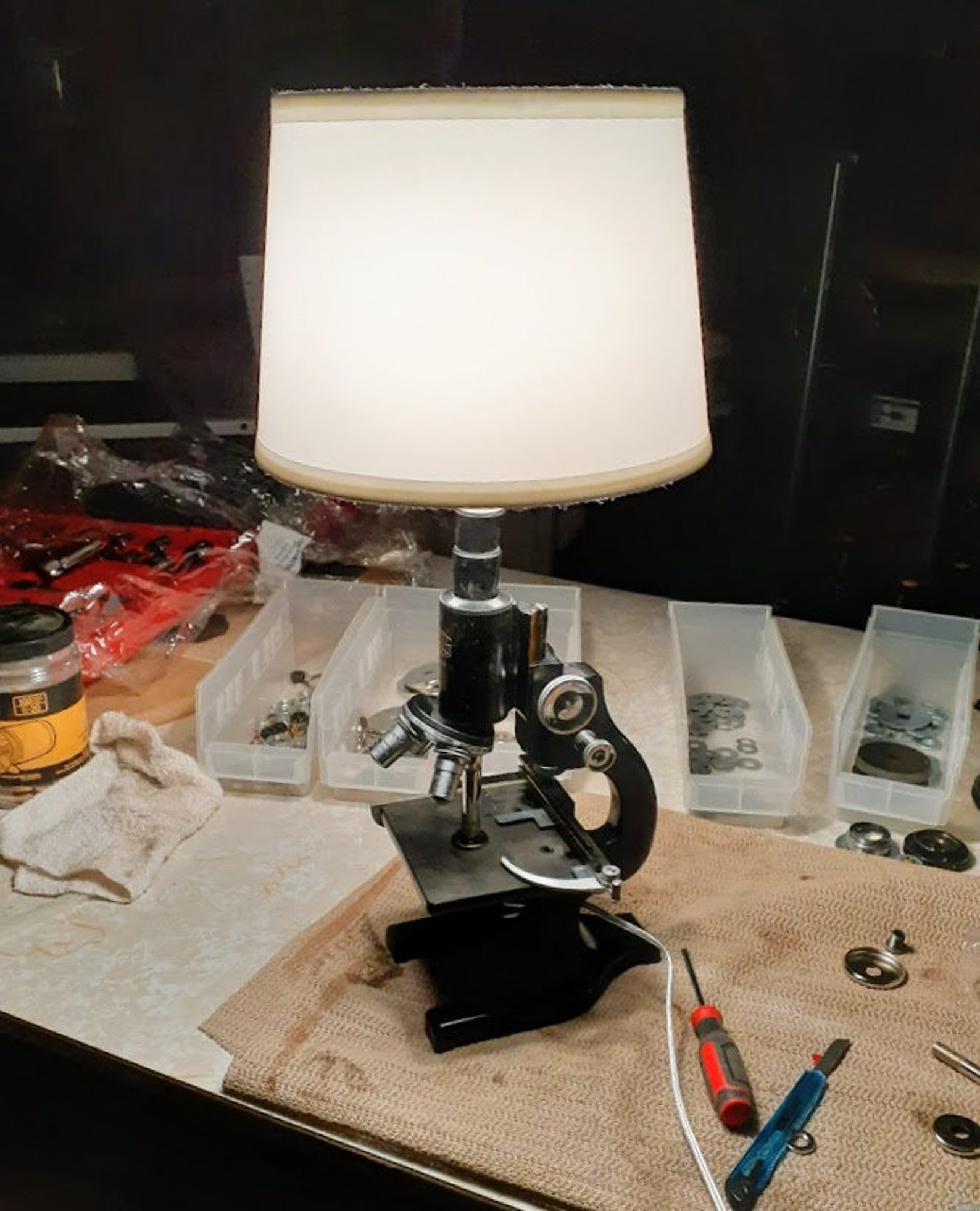 Microscope Lamp Desk Lamp Lamp of Science Etsy