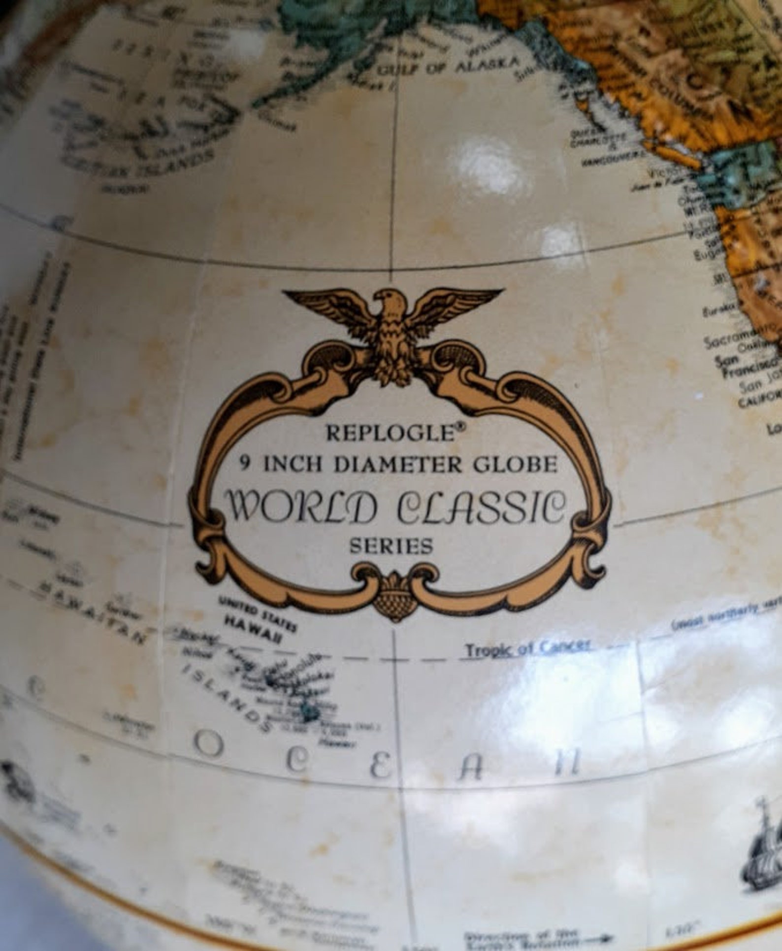 Vintage World Globe Repogle World Classic Globe 16 Inch - Etsy