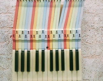 Medium Piano Keys Wall Art, Repurposed Piano Art, Framed Musical Decor ...