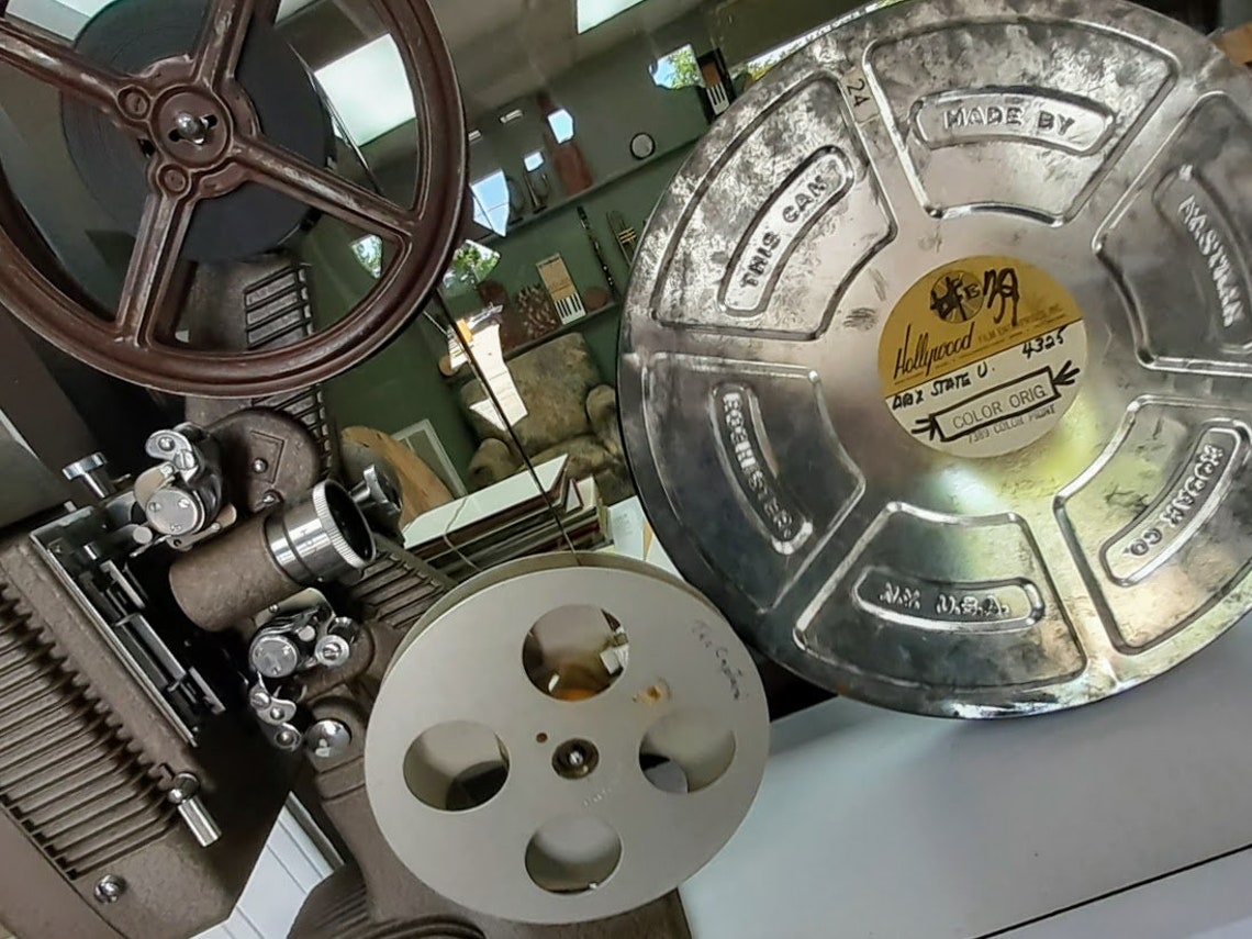 Retro Film Reel Case Movie Memorabilia Vintage 14inch Movie Etsy Canada