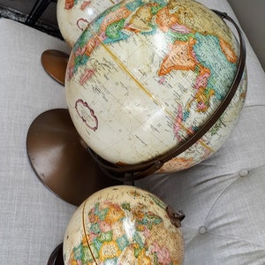Vintage World Globe Repogle World Classic Globe 16 Inch - Etsy