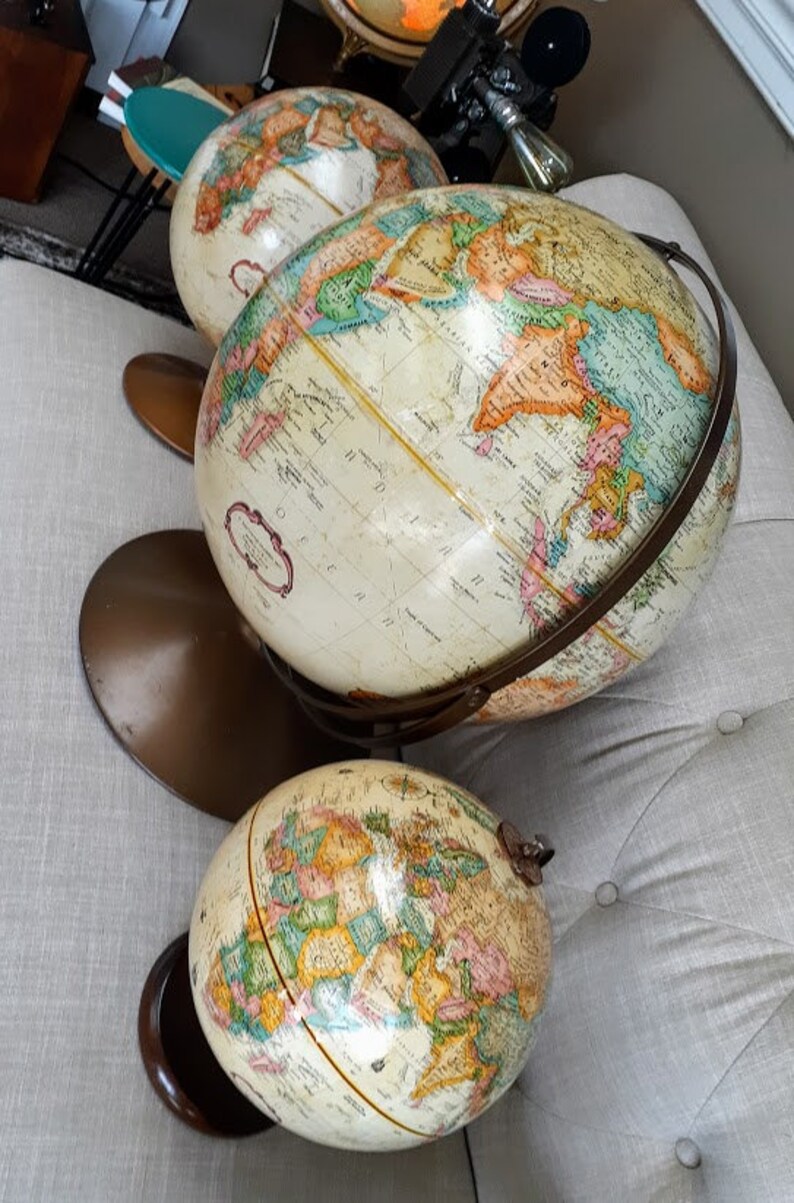 Vintage World Globe Repogle World Classic Globe 16 Inch - Etsy