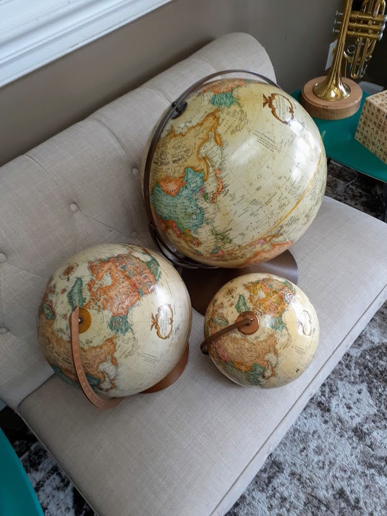 Vintage World Globe Repogle World Classic Globe 16 Inch - Etsy