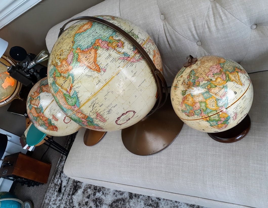 Vintage World Globe Repogle World Classic Globe 16 Inch | Etsy
